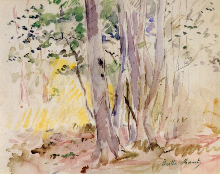 Berthe Morisot - Die Bois de Boulogne - The Bois de Boulogne